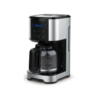 Regular 220V Automatic Filter Coffee Machine 12 Cups Smart Ground Drip Coffee Maker with Glass Carafe