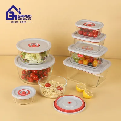 Modern Lunch Box Lid for School Office Kitchen Glassware High Borosilicate Kitchenware Freezer Microware Safe