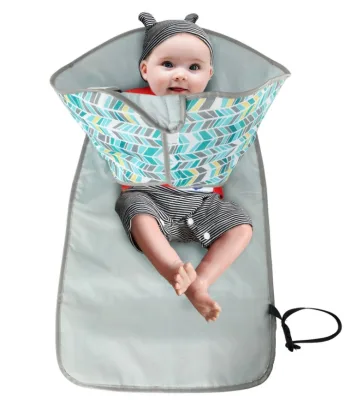 Portable Classic Style Baby Diaper Changing Pad Waterproof Cartoon Pattern Nonwoven Nursing Pad