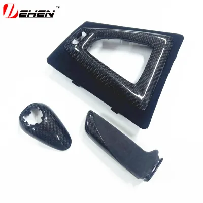 RHD For M2 M3 M4 F87 F80 F82 F83 F10 F86 M Performance Gear Shifter Knob Frame Handbrake Console Panel Cover Carbon Fiber