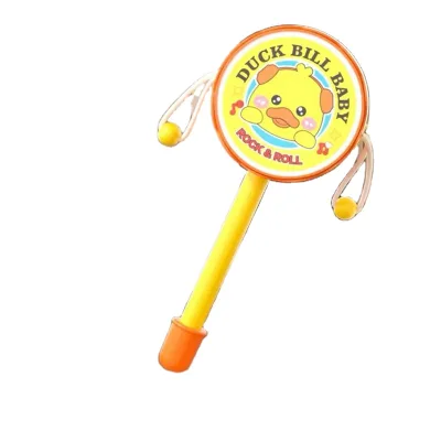 LEZA BABY Hot Selling Quality Cute Cartoon Duck Baby Rattle Set, Perfect Baby Shower Gift & Newborn Sensory Toy