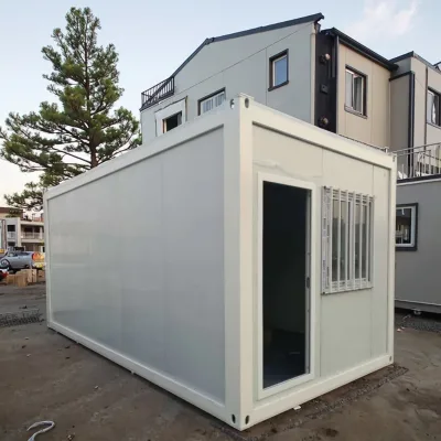 Space Saving Insulated Temporary Camp Accommodation Site Office Mobile Kiosk Store Flat Pack Containers