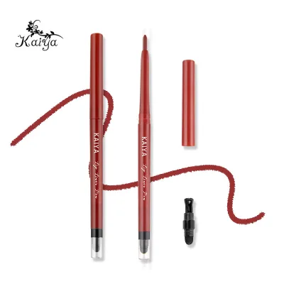 Chic Wholesale Custom Makeup Lip Crayon Waterproof Cosmetic Lipliner Retractable Vegan Matte pink Creamy Lip Liner Pencil