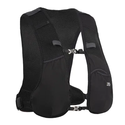 Outdoors Water Vest for Running UNISEX 5L BLACK TRAIL RUNNING BAG SOLD WITH 1L WATER BLADDER