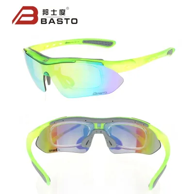 3 Lens Outdoor Custom Sport Sunglasses Cycling Glasses Bicycle Sunglasses Polarize Uv400 Wholesale Bike Eyewear