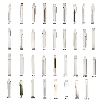 Universal Brass Car Key Blanks Solid Brass Key Blade for Car Key Replacement Fit Various Car Brands Locksmith Accessories