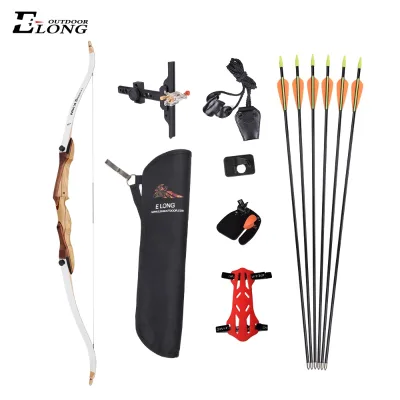 Nika Archery Recurve Bow and Arrows Set for Archery Club Beginner Target Shooting Archery Wooden Recurve Bow