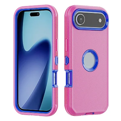 Cellphone cover for iPhone 17 heavy duty case,plastic TPU rugged case for iPhone 17 belt clip case,for iPhone 17 pro 3 in 1 case