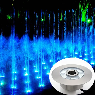 XYH Outdoor Stainless Steel IP68 Waterproof Submersible DMX512 RGB LED Fountain Ring Lights High Power Epistar Chip 10-120