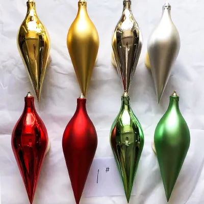 Christmas Decorations Large Shaped Colored Plastic Christmas Ball Hotel Window Ornaments Plated Ball