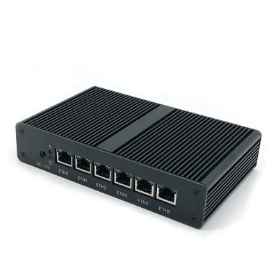 Factory Wholesale Intel Pentium 4405U Dual Core Mini PC 2.1Ghz 6 LAN I211 HD Graphics 510 Fanless DDR4 RAM SSD Hard GDDR4 New