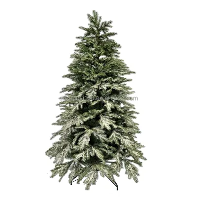 Newest Design Artificial Snowy Christmas Tree for Holiday & New Year Decor High Simulation Leaves 7FT Indoor Christmas Tree
