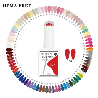 80 Colors Gel Nail Polish OEM Wholesale UV LED Gel Polish Private Label Custom Gel Polish Bottles