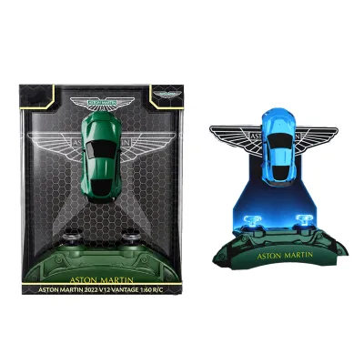 New 1/60 Scale Aston Martin Authorized 4CH 2.4G Mirco Rc Vehicle Light High Speed Rc Racing Car Indoor Display for Kids