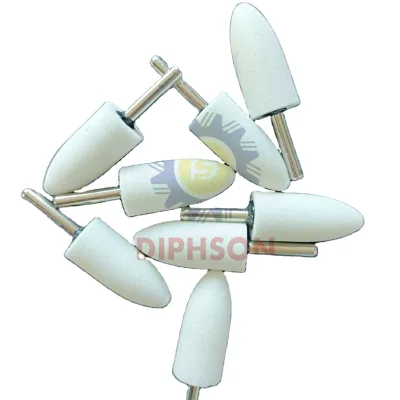 Diphson 6.0mm Shank High Hardness Abrasive Mounted Bullet Shape Grinding Head 100mm Diameter Aluminum Packed OEM Polishers