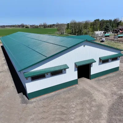 Prefab Steel Structure Space Frame Poultry Shed Cow Shed Farm Warehouse Building