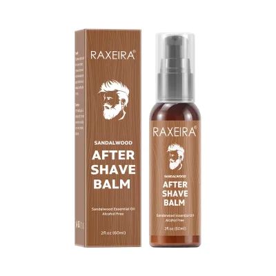 OEM ODM Men Sandalwood After Shave Balm Soothing Moisturizing Hydration Men'sBeard Care Calms Irritation for Silky Beard Balm