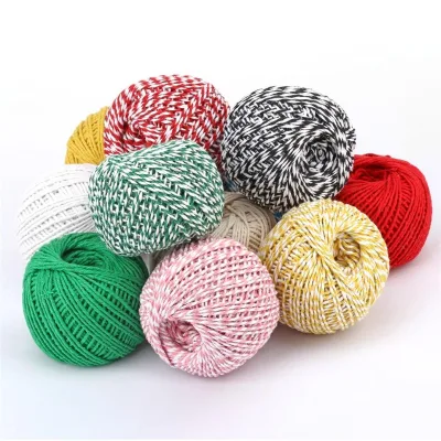 Cheap Wholesale 1.5mm Macrame Cord Twisted Cord DIY Craft Cotton Cord Colorful Twist Cotton String