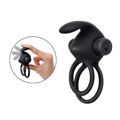 Male Wear Vibration Ring 10 Frequency Clitoral Stimulation Co-vibration Ring Lock Sperm Ring Adult Products