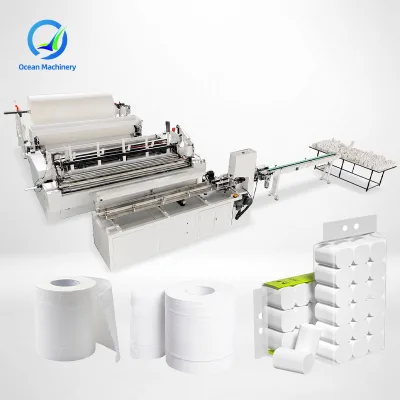 OCEAN Lignes De Production De Papier Toilette Producing Converting Tissue Paper Manufacturing Plant