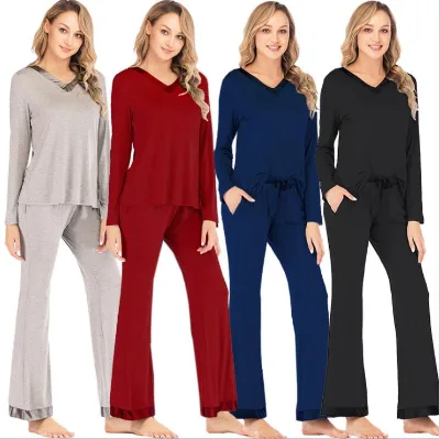 Modal Pajamas High Quality,lady Sleepwear Moda;,sleepwear for All Seasons