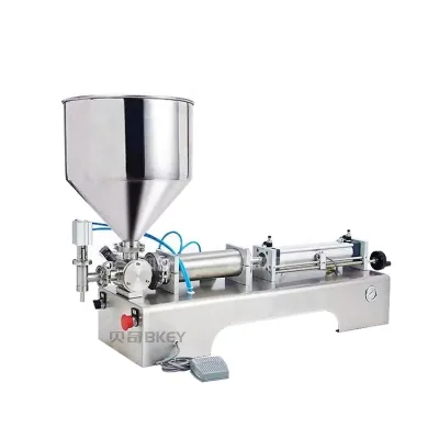 Semi Automatic Horizontal Single Head Oil Shampoo Lotion Perfume Gel Hand Liquid Filling Machine