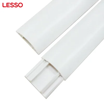 LESSO China Protect Manage Indoor Electrical Wiring Non-conductive Pvc Flexible Trunking 27 40 50mm
