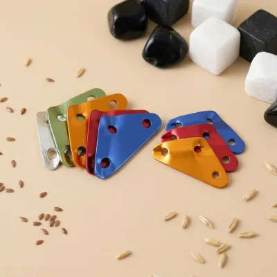 LFEDC Medium Triangular Plate Aluminum Alloy Tent Canopy Anti-Slip Adjustable Fastener for Wind Ropes