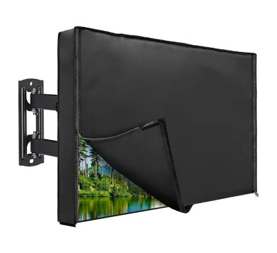 Waterproof Weatherproof Dustproof Outdoor TV Cover with Zipper Outside Television Cover TV Screen Protector