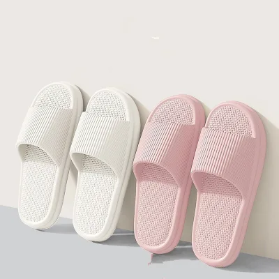 Solid-color slippers for Men, Suitable for Summer Use in the Bathroom. These Are Anti-slip Eva Rubber slippers for Men.