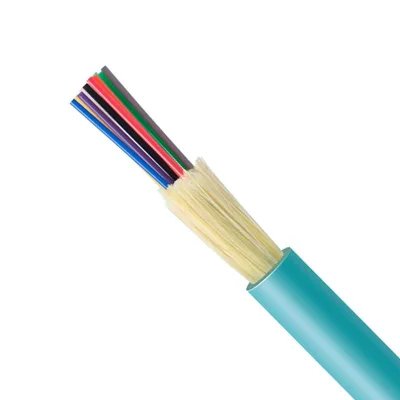 Indoor OM3 OM4 GJFJV FTTH Fiber Optic Cable Tight Buffer PVC/LSZH Jacket 25 Year Warranty PUNAISGD