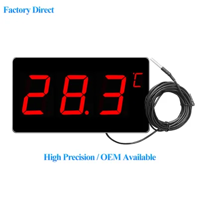 LX923T Industria Digital Pool Thermometer High Accuracy Temperature Meter with 5m Waterproof External Probe Temperature Alarm CE