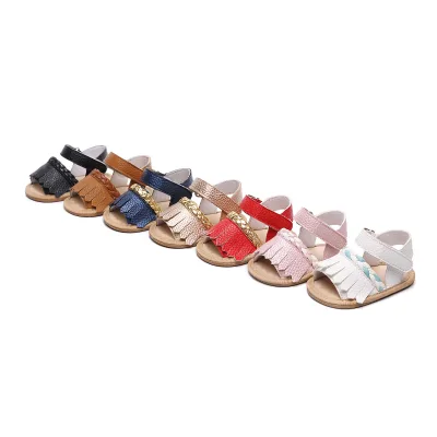 Hot 2025 Summer New Arrival Rubber Sole Lace Princess Sandals Cute Baby Girls Shoes for Kids