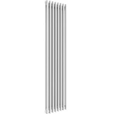 BODE Traditional Style Radiator White Double Vertical Column Colosseum Bathroom Radiators 2 Panel