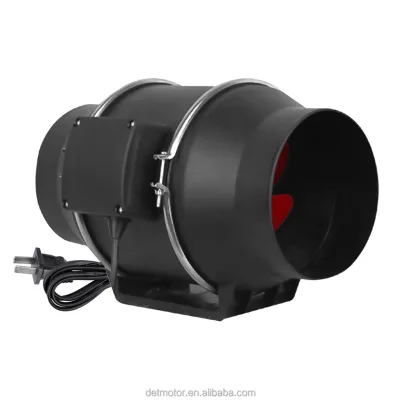 4/6/8 Inch AC Centrifugal Fan Inline Duct Fan Small Size Window Exhaust Ventilation Fan for Compact Hydroponics Grow Room