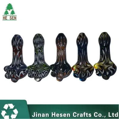 New Creative Color Oiling Color Borosilicate Glass Pipe Glass Water Pipe
