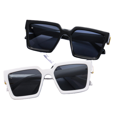 Vintage Shades Sunglasses Cycling Glasses Uv400 Protection Thick Frame Square Sunglasses