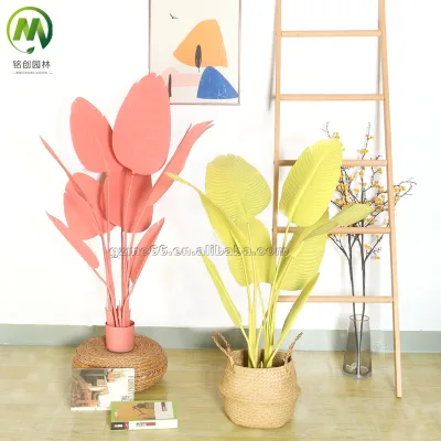 Customized Artificial Plants Colorful Artificial Banana Plants Fake Green Plants for Home Garden Wedding Decor Factory Price