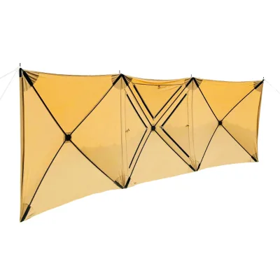 Factory Wholesale Outdoor Foldable Camping Fiberglass Windshield Privacy Shelter Picnic Windscreen