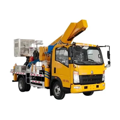 High Quality HOWO 28m 110ft 4x2 Mobile Aerial Work Platform Bucket Truck for Street Light Maintenance & Municipal Engineering