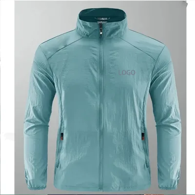 Comfortable Breathable B2B - Ready Mens Walking Sunblock Coat, Ideal for Branded Custom Orders