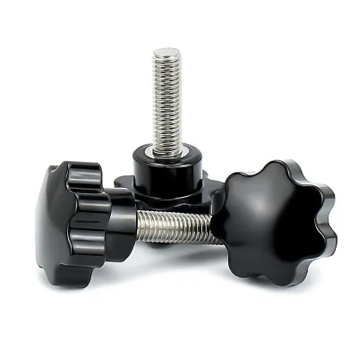 Stainless Steel/Plastic Metric Knob Screws M5 M6 M8 M10 Star Head Type Black Handtight Screw Handle Class 10.9 & 12.9