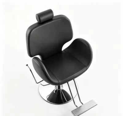 Beauty Reclining Salon Chair Ergonomic Features PU Leather Hydraulic Pump 360 Degree Rotation High Density Sponge Modern Design