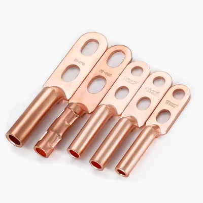 DT Series Copper Lugs Double-Hole Lug Connectors; DTS-16/25/35/50/70-630 Square Millimeter Copper Wire Terminals China