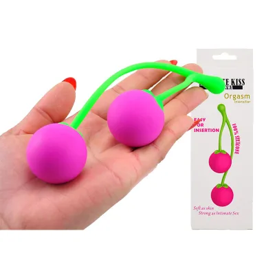 Cherry Vaginal Contraction Exercise Dumbbell Health Ball Waterproof Silicone Female BB Training Ball