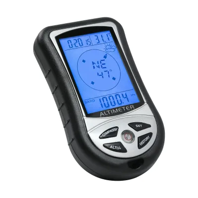 Outdoor Digital Altimeter Barometer Thermometer – Handheld Multi-Function Weather Station & Compass for Mountaineering (OEM)