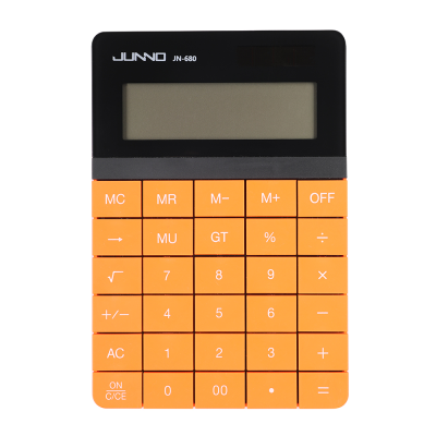 Flat Multi-color Calculator with Solar Energy Big Number Calculators Desktop