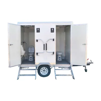YITUO Brand Outdoor Portable Bathroom Unit Shower Car Trailer Toilet Portable Public Potty Mobile Toilet on Wheel for Party