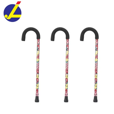 High-quality New Style Adjustable Folding Walking Sticks With Wooden Handles Outdoor Use by the Elderly Cheap Crutches
