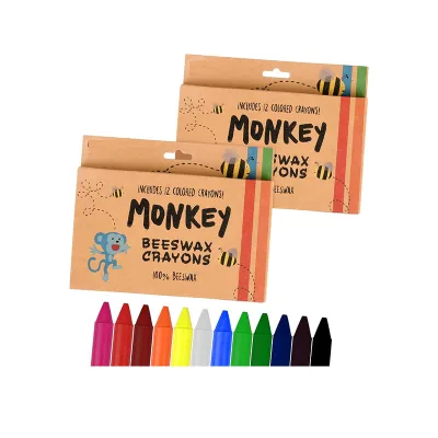 Organic Beeswax Stick Crayons Natural Non Toxic Safe for Children Handmade No Paraffin or Petroleum Waxes